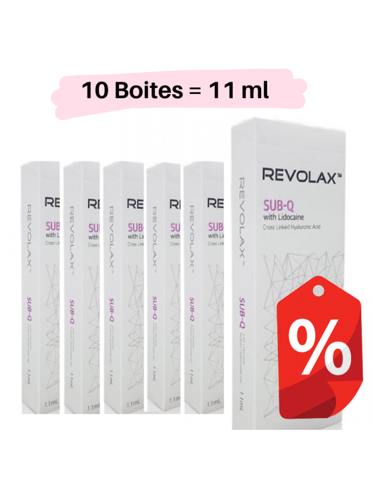 Pack of 10 REVOLAX  SUB-Q LIDOCAINE