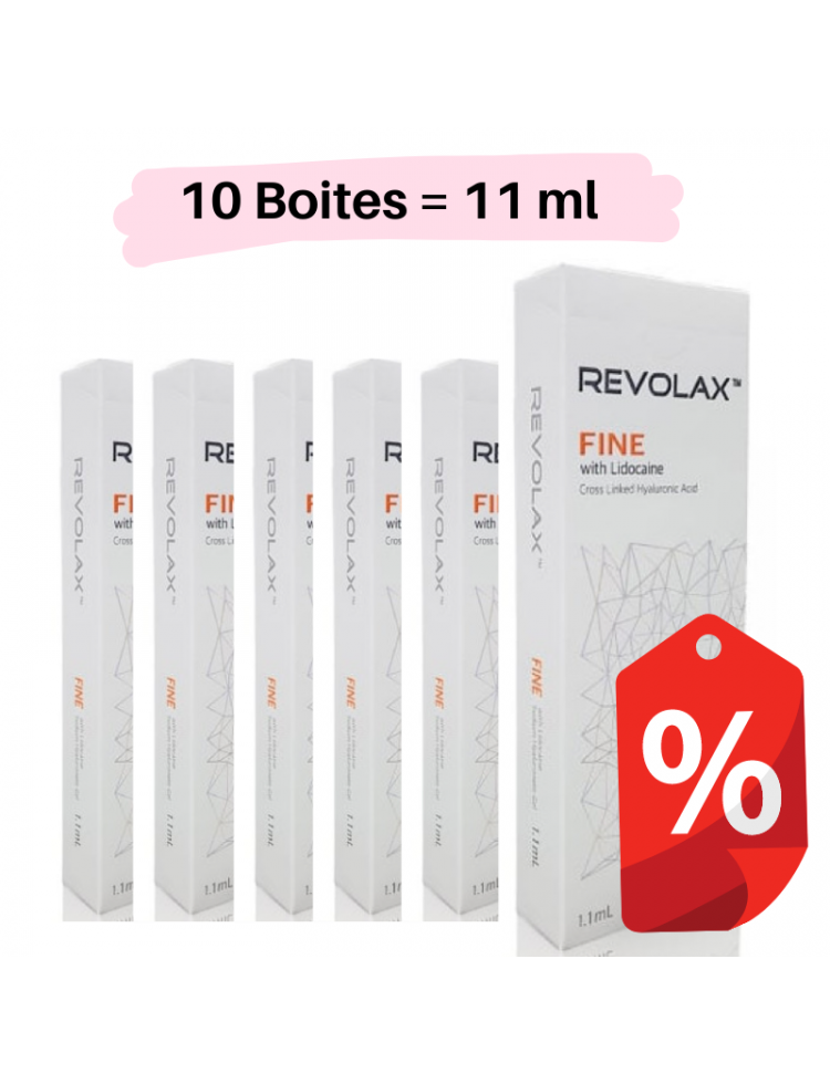 Pack of 10 REVOLAX FINE LIDOCAINE