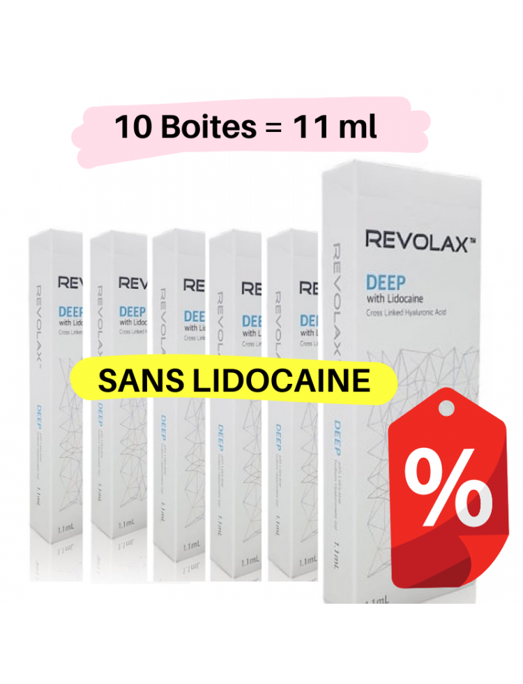 Pack of 10 REVOLAX DEEP WITHOUT LIDOCAINE