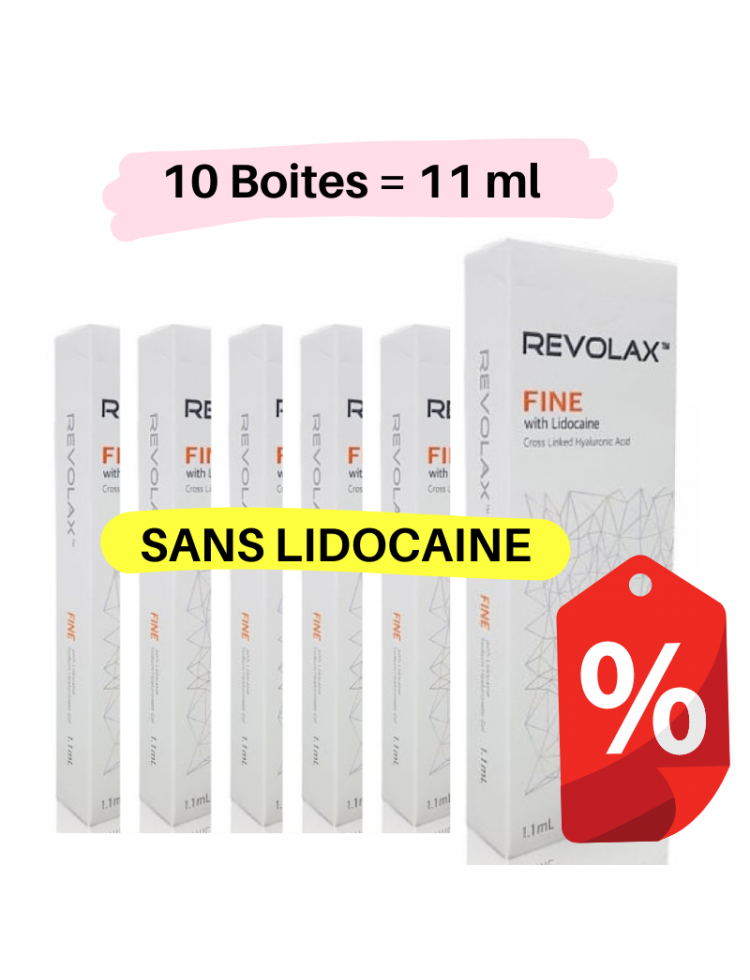 Pack of 10 REVOLAX FINE WITHOUT LIDOCAINE