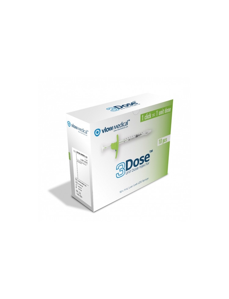 Syringe 3Dose Botox unit dose injector (Green) Syringe 3Dose Botox unit dose injector (Green)