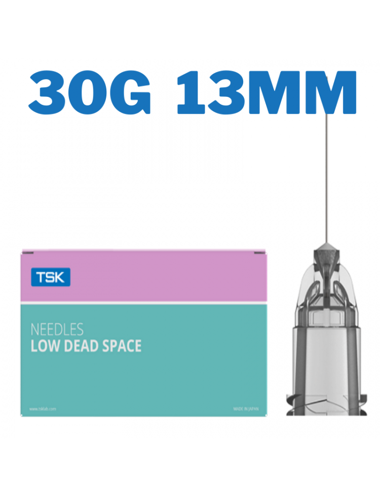 TSK agujas LOW DEAD SPACE 30Calibres 0,3x13mm TSK agujas LOW DEAD SPACE 30Calibres 0,3x13mm