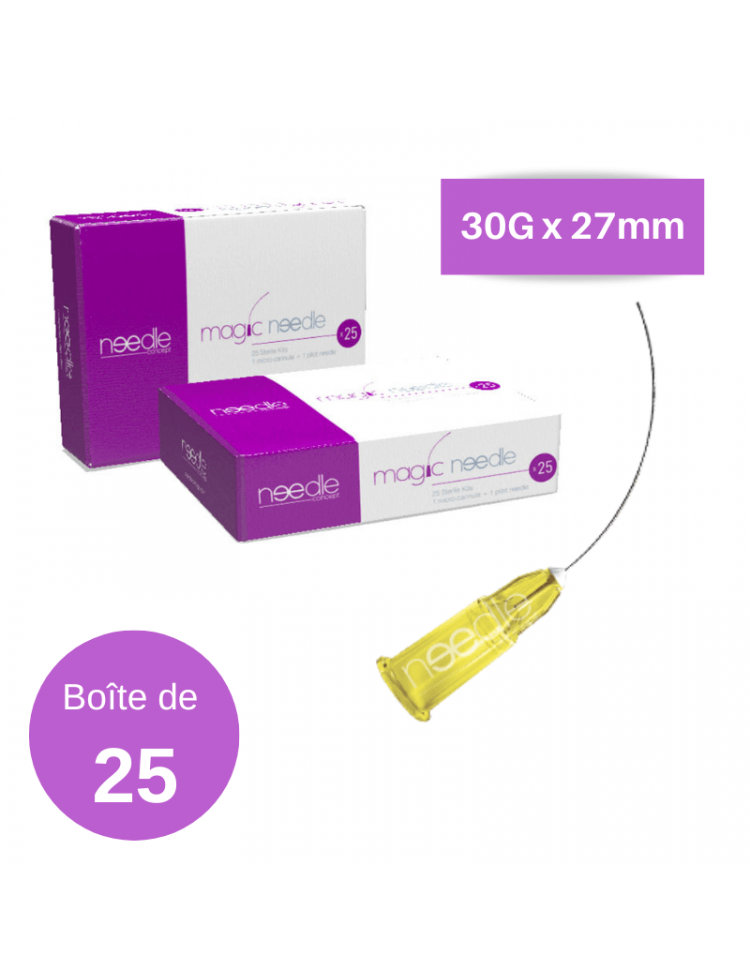 Canules 30G x 27mm Magic Needle (boite de 25)