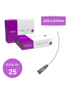 Canules 22G x 57mm Magic Needle (boite de 25)