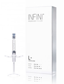 infini premium filler lidocaine acide hyaluronique volume rides profondes lèvres nez menton