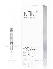 infini soft lips + lidocaine injection acide hyaluronique volume lèvres volume russe rides ridules bouche code barre