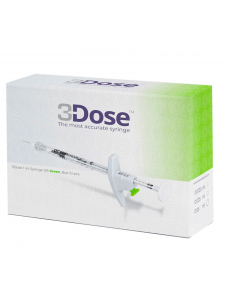 Seringue 3Dose à Botox unit dose injector (Verte)