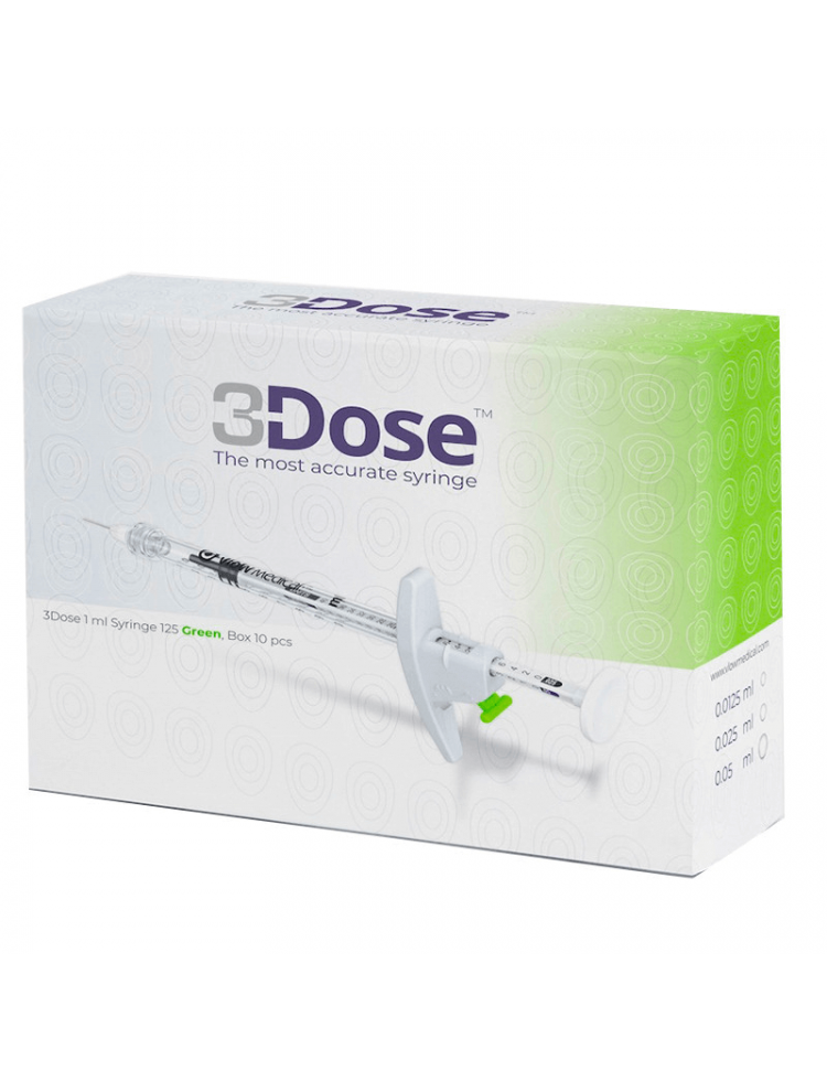 Seringue 3Dose à Botox unit dose injector (Verte) Seringue 3Dose à Botox unit dose injector (Verte)