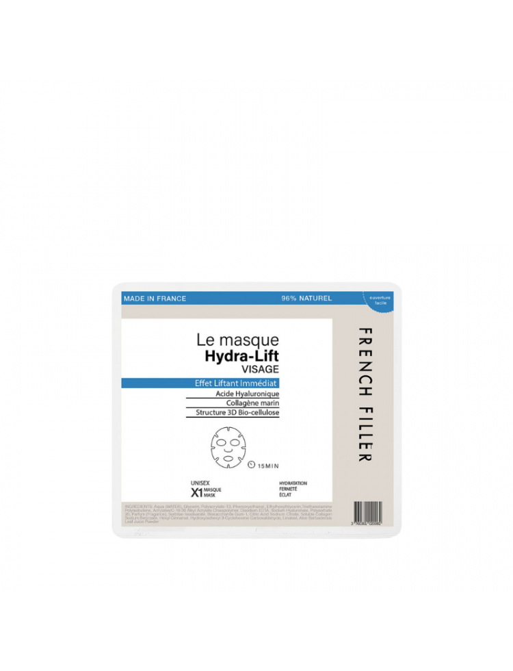 Pack de 10 masques post-act Hydra Lift French Filler Beauty Pack de 10 masques post-act Hydra Lift French Filler Beauty