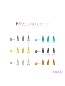 Aiguilles de mésothérapie 31G x 12 mm MESBIO