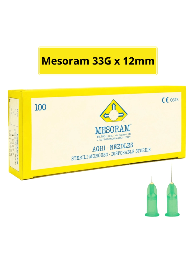 Aiguilles Mesoram 33G x 12mm