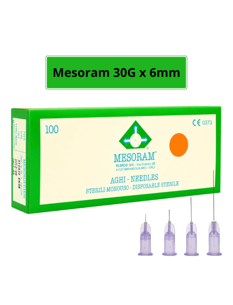 Aiguilles Mesoram 30G x 6mm