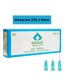 Aiguilles Mesoram 27G x 6mm