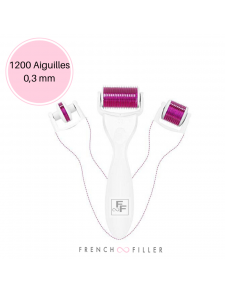 Dermaroller Microneedling Corps cheveux 1200 aiguilles