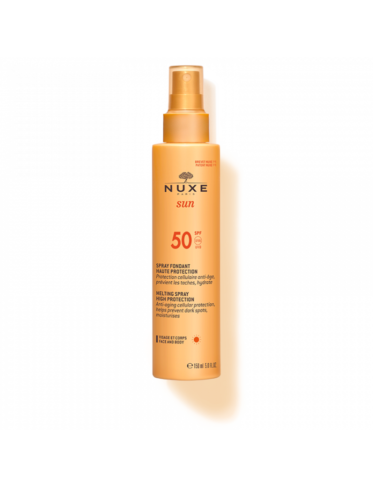 Spray Fondant solaire visage et corps SPF 50 Nuxe