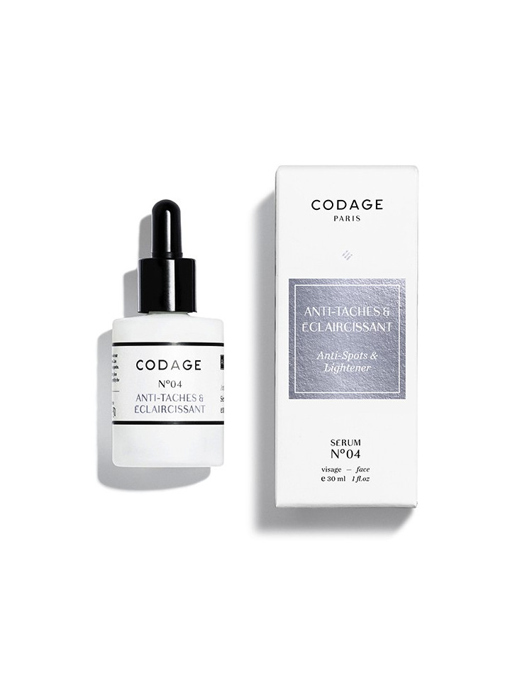 Serum n°4 ANTI-SPOTS & LIGHTENING Codage Serum n°4 ANTI-SPOTS & LIGHTENING Codage